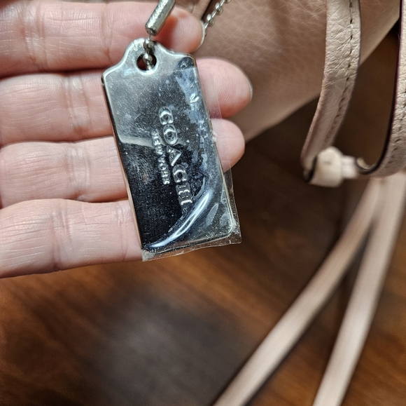 New Without Tags Coach Derby Light Pink Bucket Drawstring Cross Body Bag - Picture 6 of 11